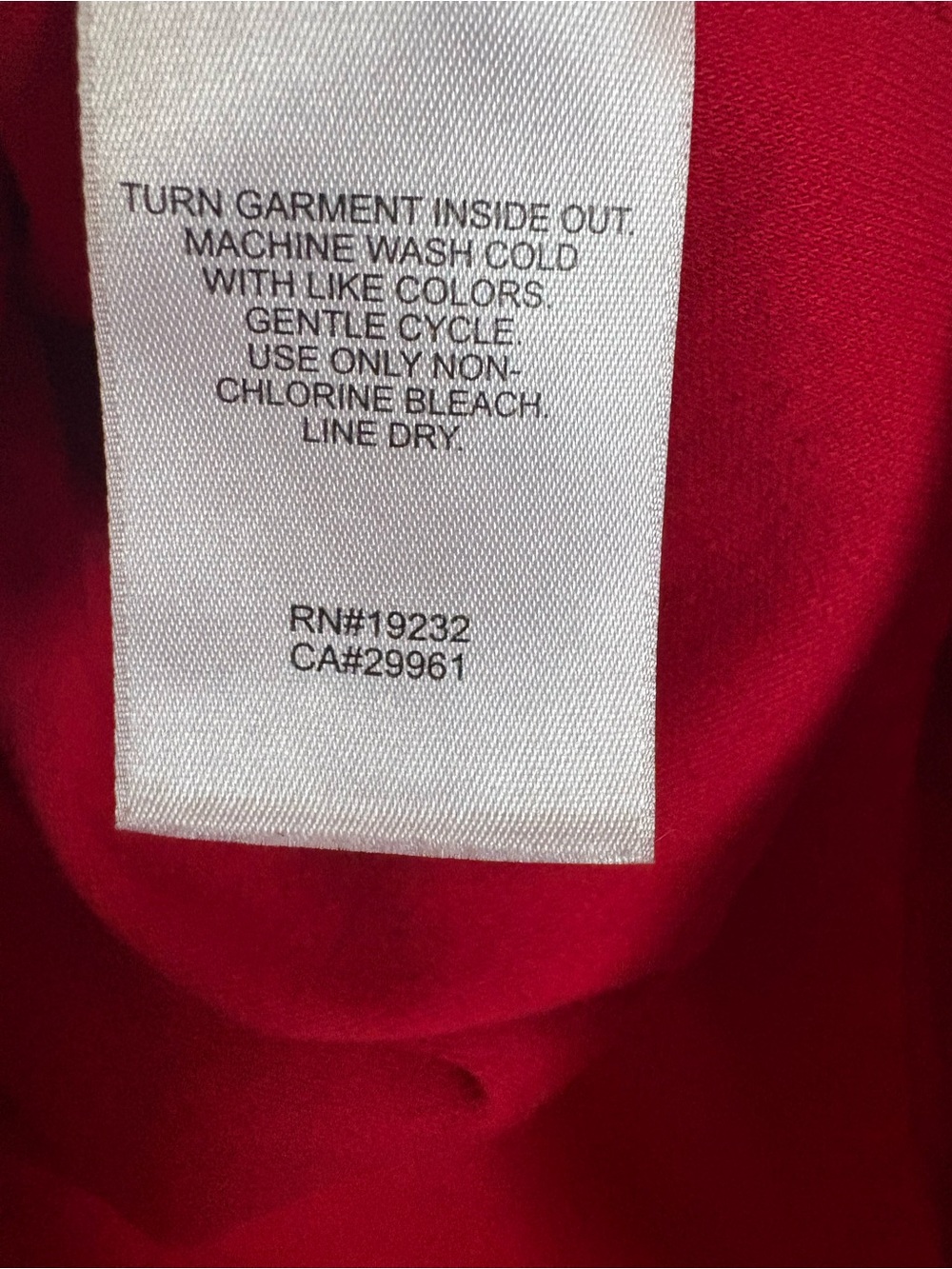 Alfred Dunner Red V-Neck Tunic with Silver Beaded Trim - Picture 5 of 6